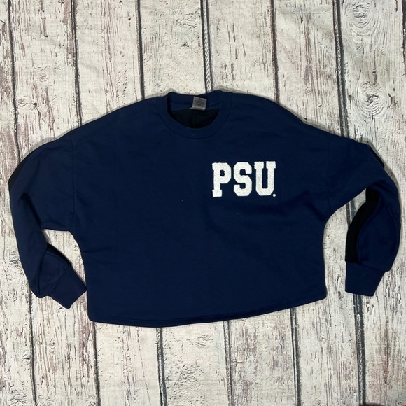 Penn State Nittany Lions Womens Pullover Blue PSU Football Sweatshirt - Picture 1 of 6
